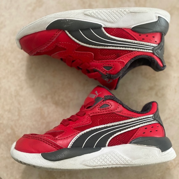 Puma Ferrari Red Toddler Sneakers Size 9C - Picture 9 of 14